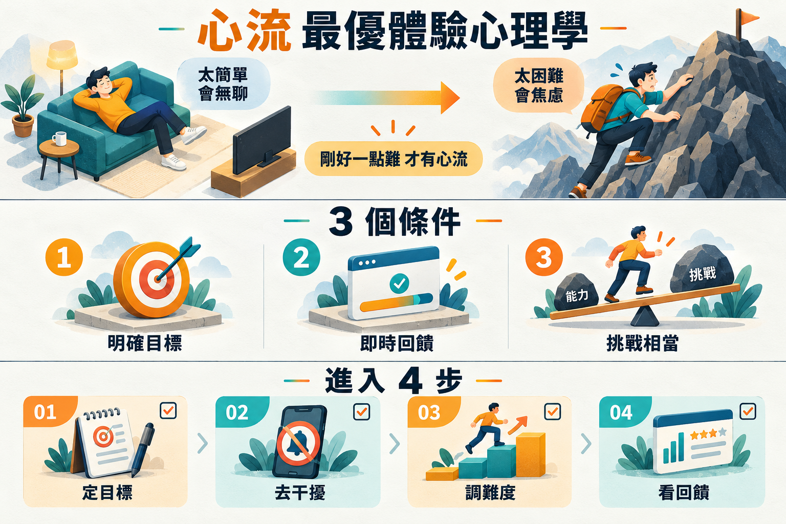 【21天閱讀寫作挑戰】心流時刻:高手都在研究的最優體驗心理學
