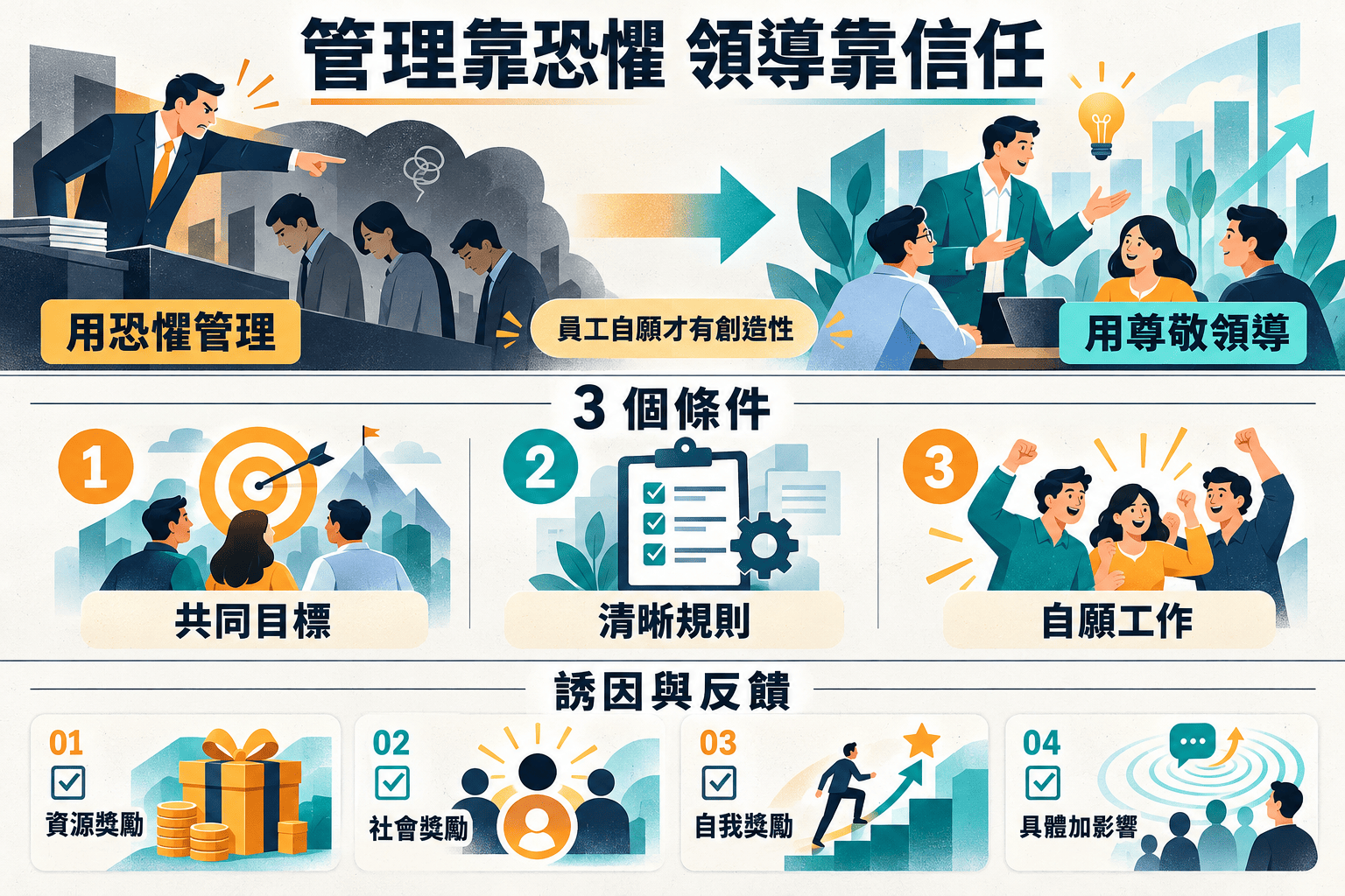 【21天閱讀寫作挑戰】可複製的領導力：打造彼此尊敬與信任團隊的3個條件