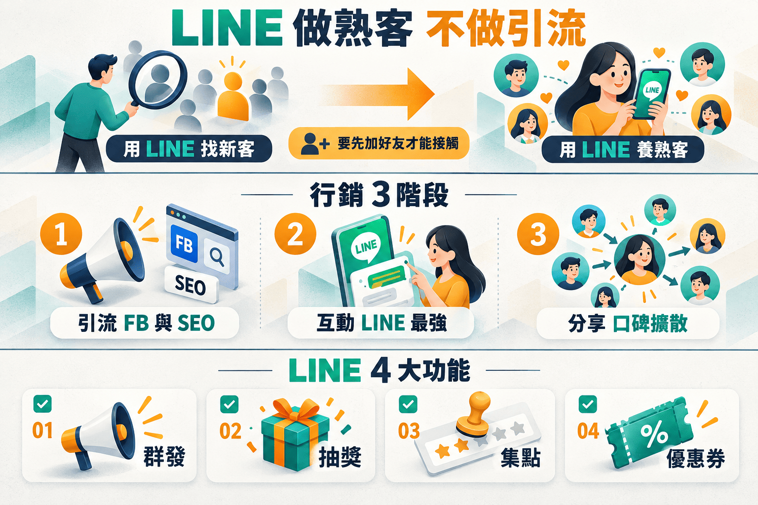 【行銷QA問】 LINE@官方帳號的行銷定位：熟客經營與新客引流