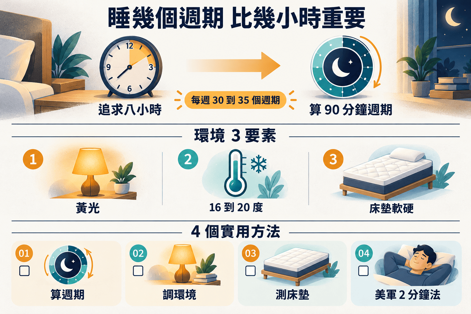 【21天閱讀寫作挑戰】睡眠革命:了解睡眠週期,提升睡眠品質的實用方法與技巧