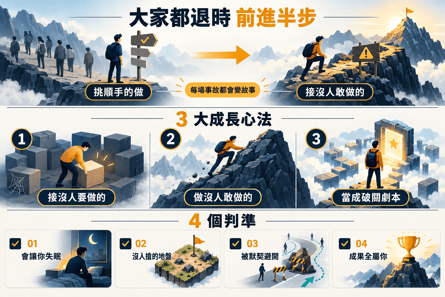 【思維升級】只有難關才能打開你的下一關