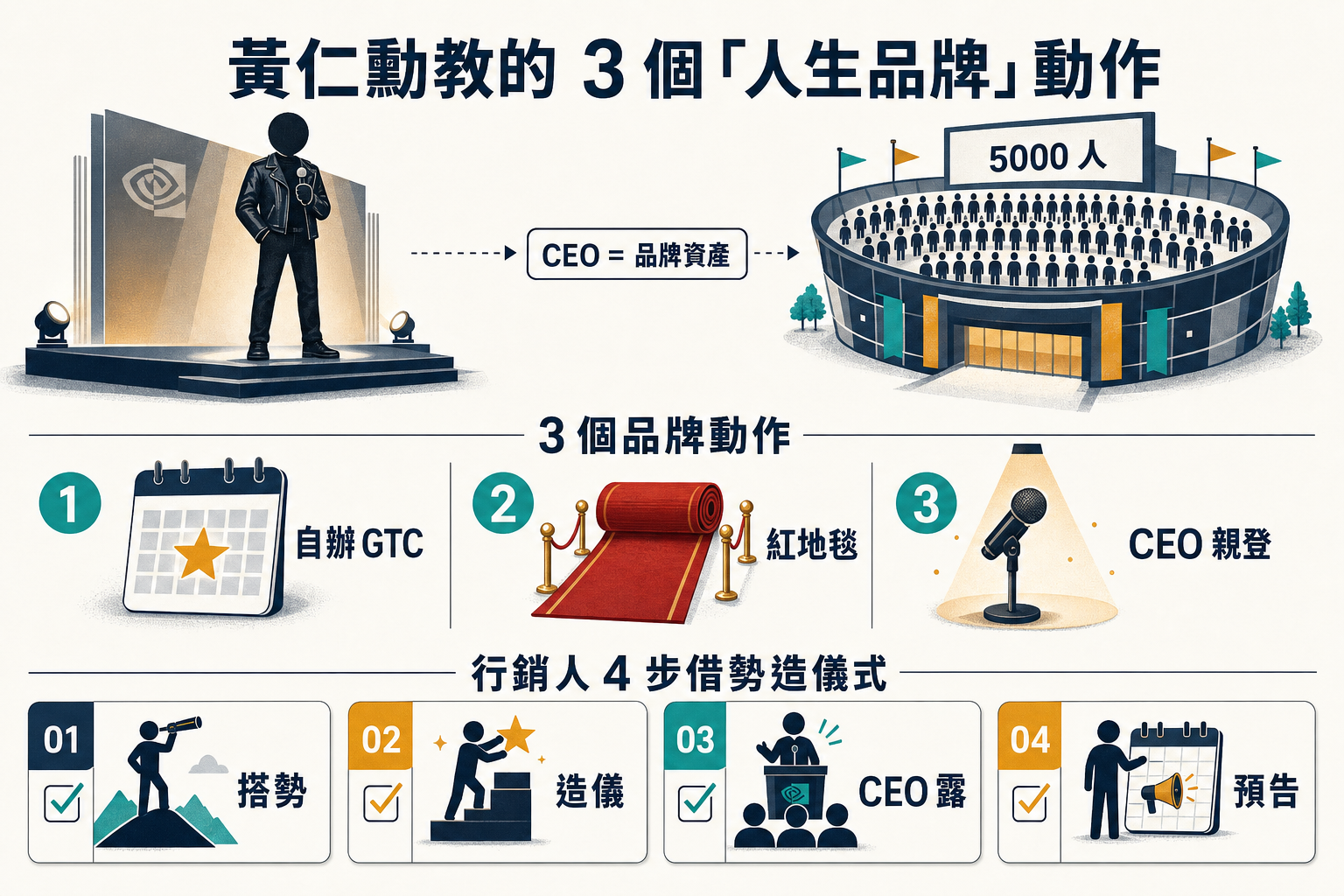 【行銷觀點】黃仁勳一件皮夾克席捲 5000 人：COMPUTEX 2026 教我看懂「寄生行銷」的 3 堂課