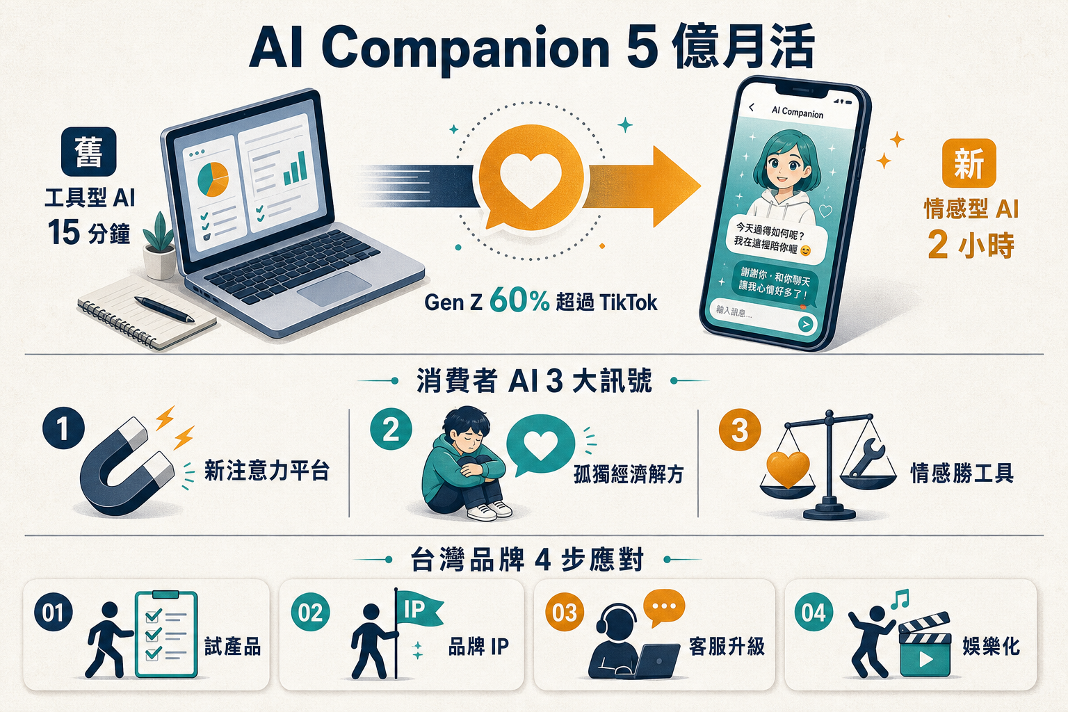 Character.AI 5 億月活 消費者 AI Companion 3 訊號資訊圖