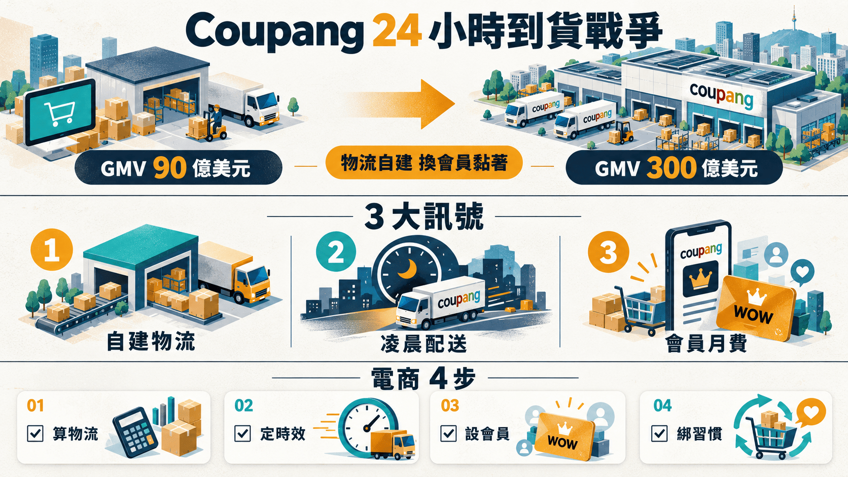 【行銷觀點】Coupang 韓國電商 5 年 GMV +230% 24 小時到貨戰爭改寫電商規則的 3 大訊號