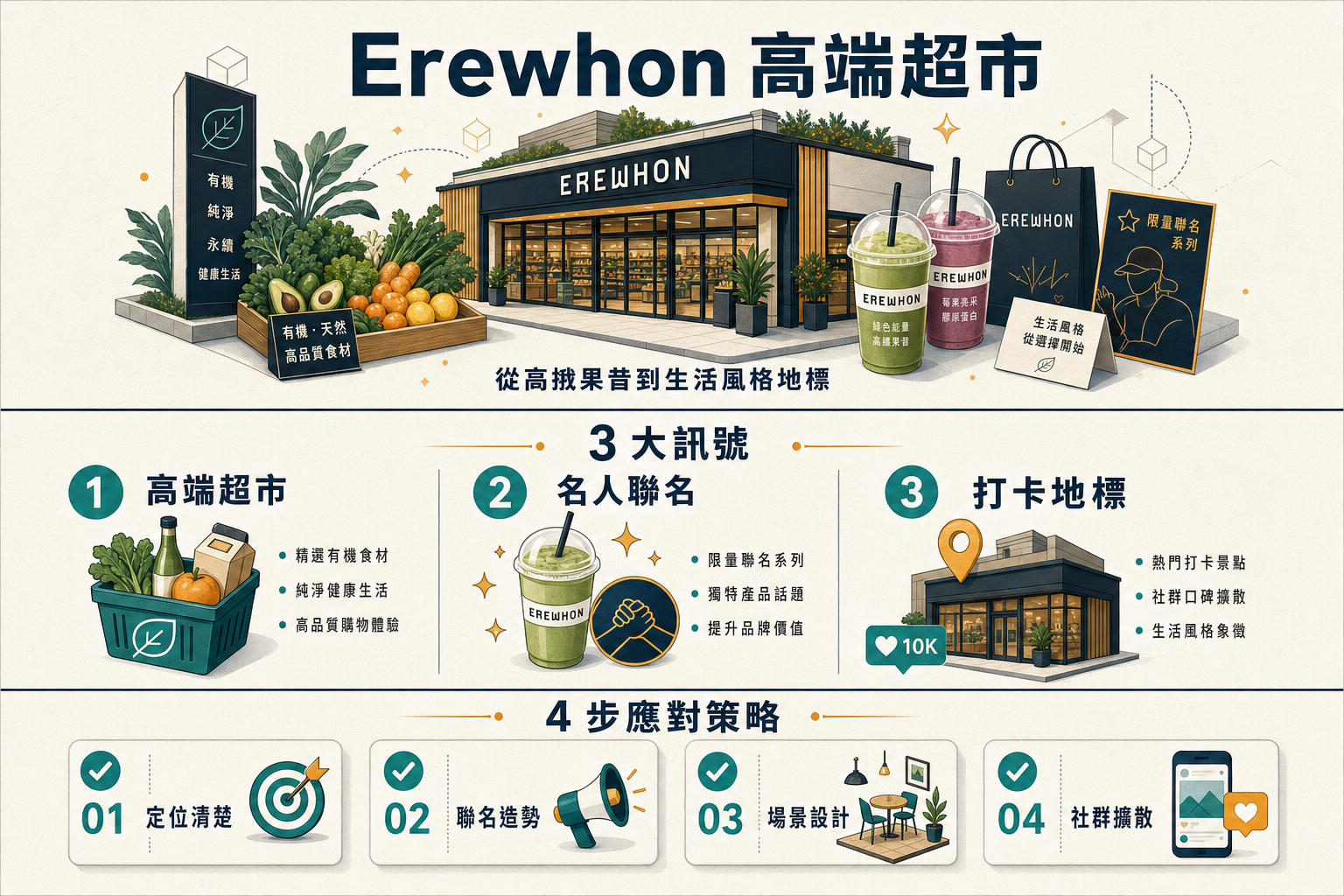 Erewhon 10 店 6 億 高端超市網紅化 3 訊號資訊圖