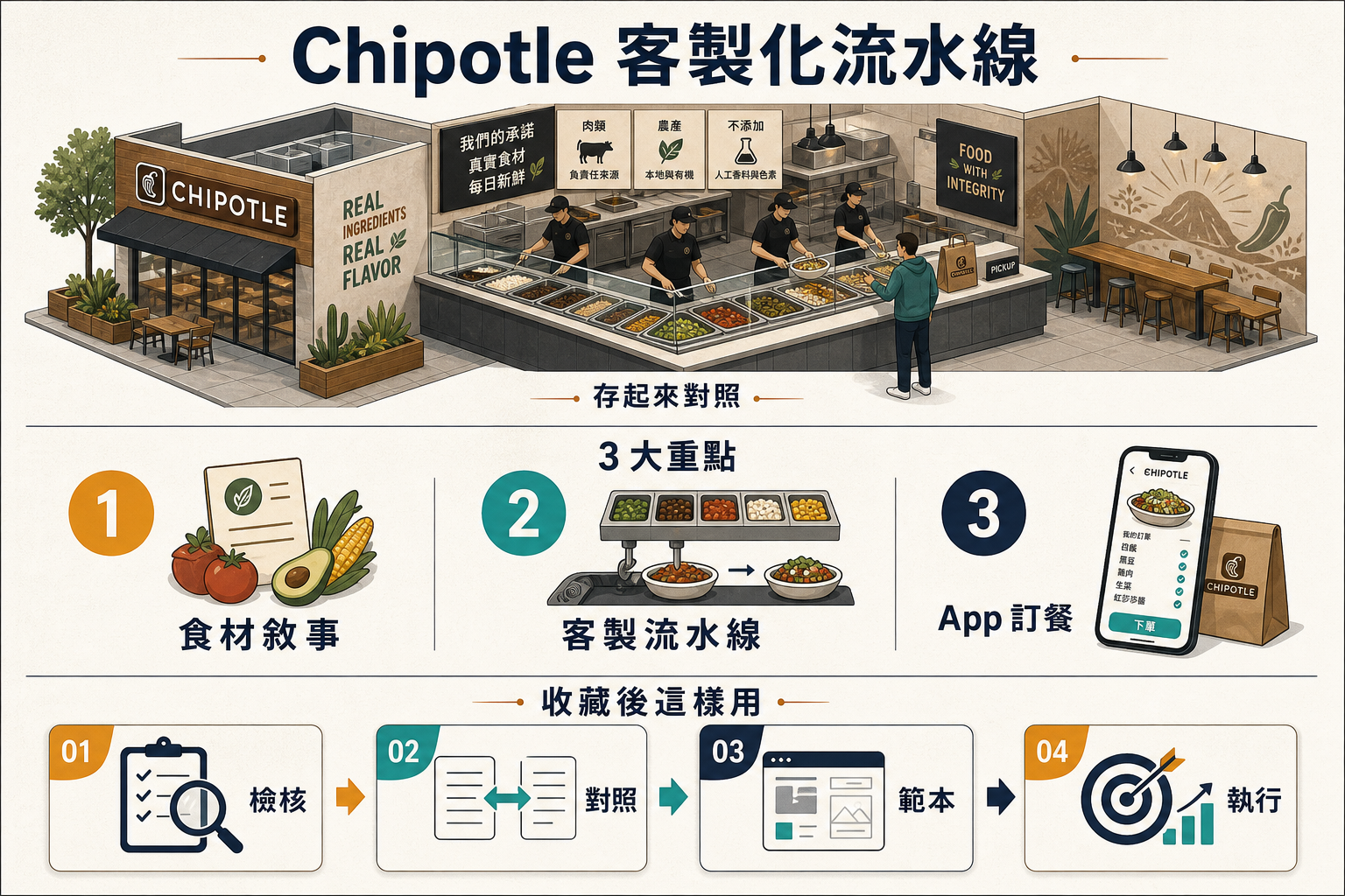 Chipotle 32 年 快速休閒墨西哥餐完整檢核：3 大