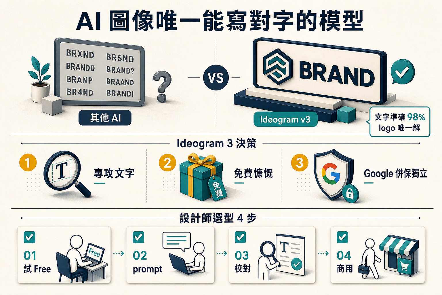 【商業案例】Ideogram v3 3 年 3000 萬 MAU 圖像 AI｜Text-in-Image 唯一解 3 決策