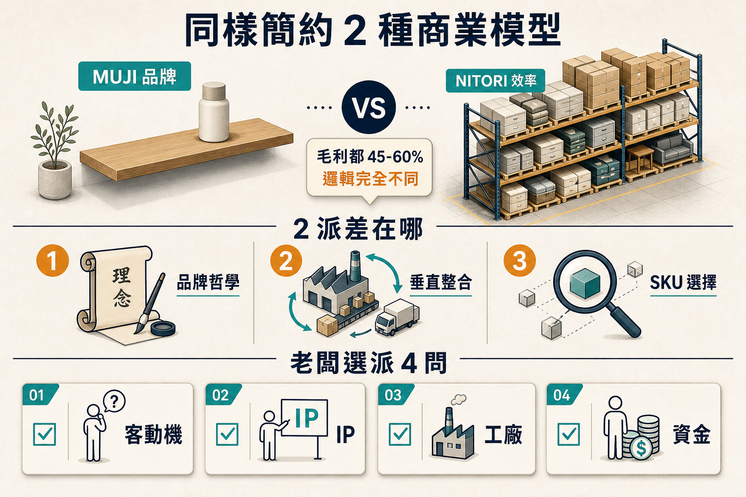 【行銷觀點】MUJI vs NITORI 台灣家居戰爭｜兩種簡約哲學的老闆選擇 5 問