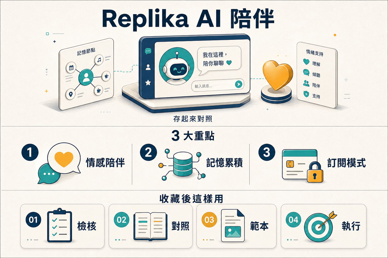 Replika 8 年 3000 萬用戶 AI 陪伴完整檢核