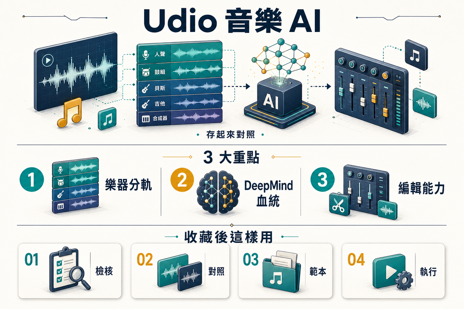 Udio 1 年音樂 AI 完整檢核：3 場景 vs Sun