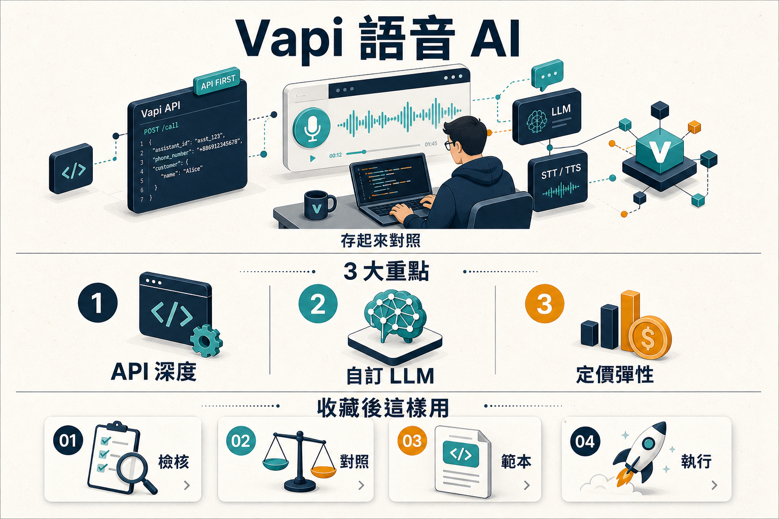 Vapi 2 年 開發者最深語音 AI 完整檢核:3 場景