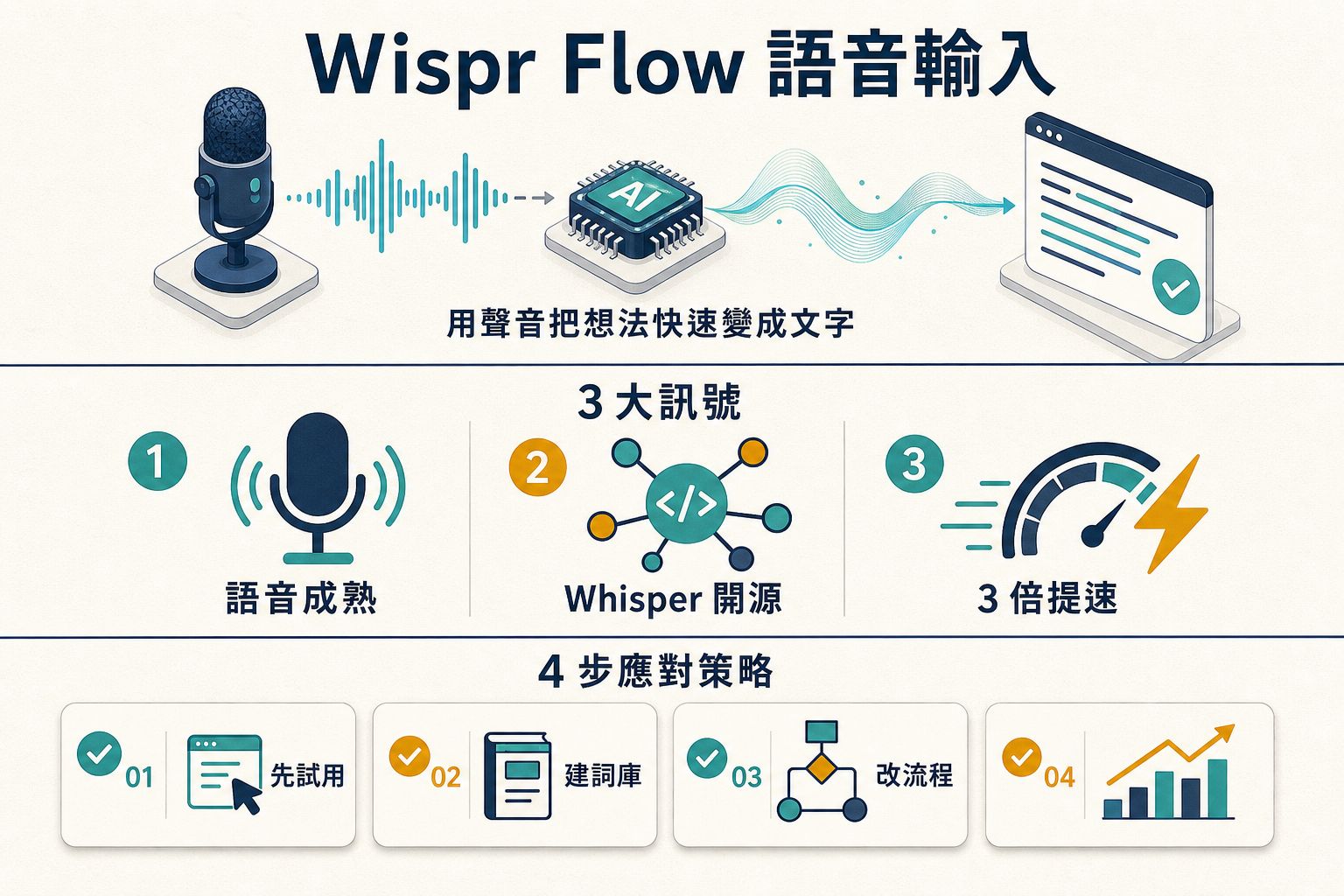 Wispr Flow 語音輸入 3 訊號資訊圖