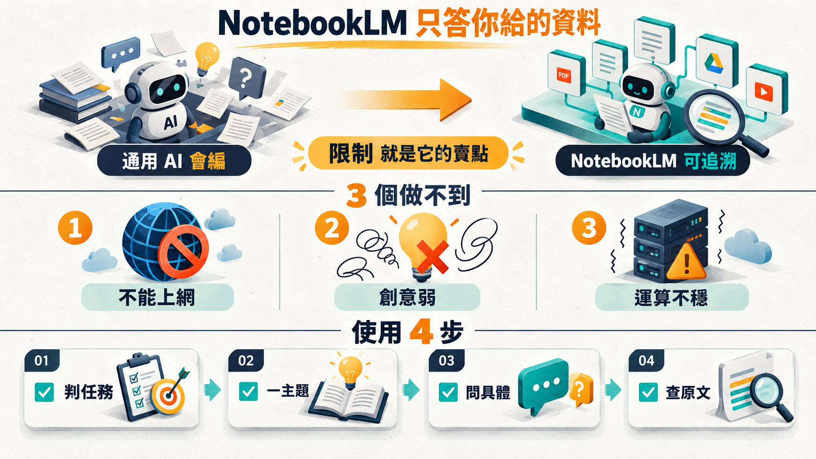 NotebookLM 商用 8 場景｜台灣行銷人實測 + 3 個做不到的事