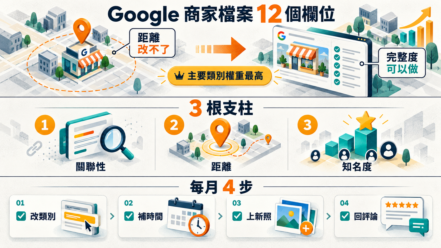 【行銷觀點】Google 商家檔案完整優化 SOP|在地店家 12 個欄位 + 常見 3 錯誤