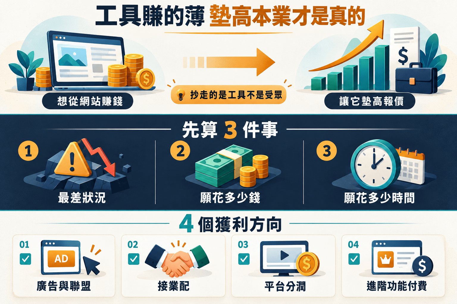 【行銷QA問】做了上百個小工具之後｜工具網站獲利的 4 個方向與真正賺到的地方
